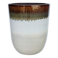 Luna Beige Outdoor Planter, Large