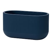Japi Navy Blue Fringe Window Box Outdoor Planter, Large