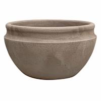 Japi Neutral Antique Low Outdoor Planter, Large
