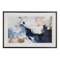 Glass Framed Luminious Cascade Paper Wall Art, 36x24