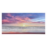 Beach Sunset Canvas Wall Art, 48x24