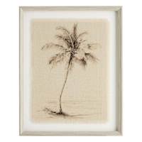 Pencil Sketched Palm Tree Wall Art, 17x21