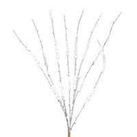 White Snowy Tinsel Branch, 43"