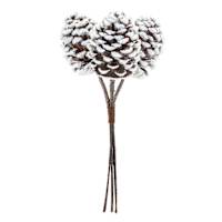 White Pinecone Bundle, 11"