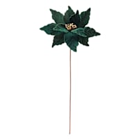 Green Poinsettia Stem, 21"