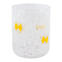 Confetti Glass Tumbler with Farfalle Icon