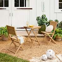 Acacia Wood Folding Patio 3-Piece Set