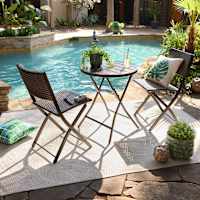 Hampton Folding Patio 3-Piece Set