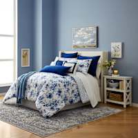 Providence Navy Blue Bedding Set