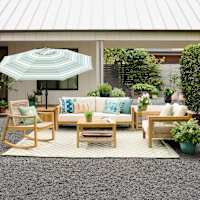 Haven Blonde Acacia Wood Patio 7-Piece Set