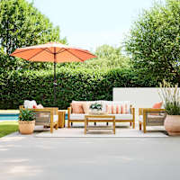 Haven Blonde Acacia Wood Patio 6-Piece Set
