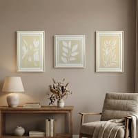 3-Piece Glass Framed Botanical Wall Art Set