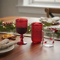 Red Christmas Drinkware Set