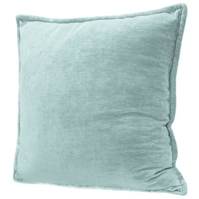Maya Blush Pink Chenille Velvet Throw Pillow, 24"