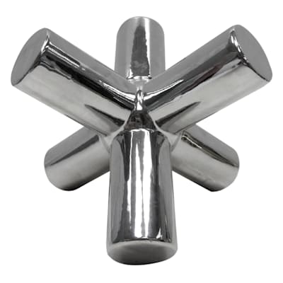 Silver Ceramic Jack Decor, 7