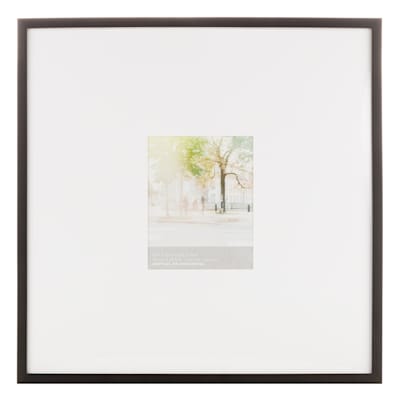25x25 Matted to 8x10 Wall Frame, Black