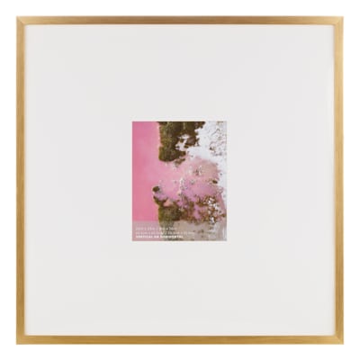 25x25 Matted to 8x10 Wall Frame, Gold