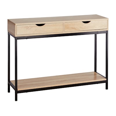 Honeybloom Burnaby Wood & Metal Console Table
