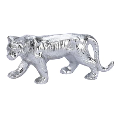 Found & Fable Silver Tiger Figurine, 9