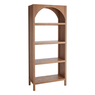 Honeybloom Blair Wooden Shelf, Rustic Natural