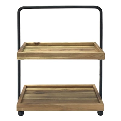 Honeybloom Howell 2-Tier Wooden Counter Tray