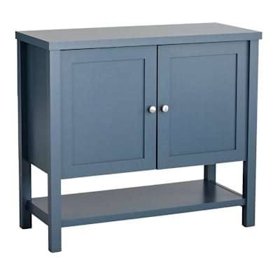 Mason Wooden Cabinet, Dusty Blue