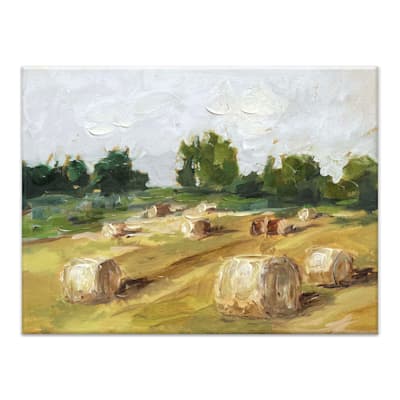 Honeybloom Hay Field Canvas Wall Art, 18x24