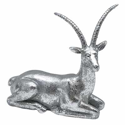 Found & Fable Silver Gazelle Figurine, 5