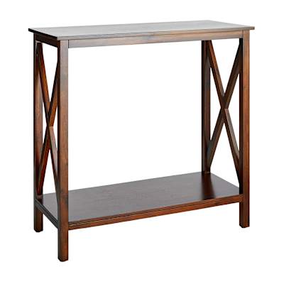 Alexander Wooden Console Table, Walnut Finish