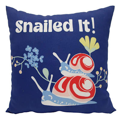 Sunny Club Snailed It Outdoor Throw Pillow, 16