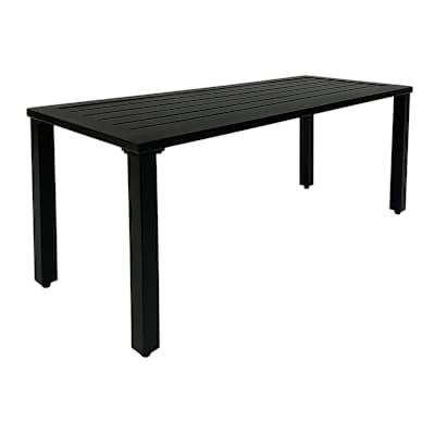 Stackable Black Sling Patio Chaise Lounge Chair