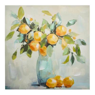 Providence Framed Lemon Canvas Wall Art, 24