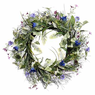 Wild Daisy & Bell Flower Wreath, 24
