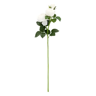 White Real-Feel Rose Stem, 29