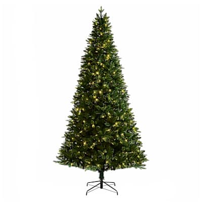 (C7) Pre-Lit Hartford Spruce Christmas Tree, 9'