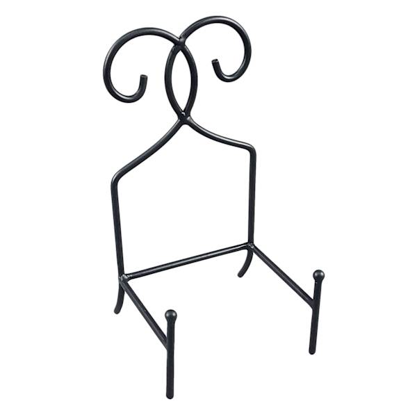 Black Square Metal Easel, 9"