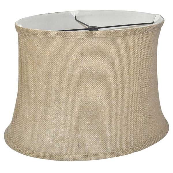 Natural Burlap Medium Table Lamp Shade, 15x8x10