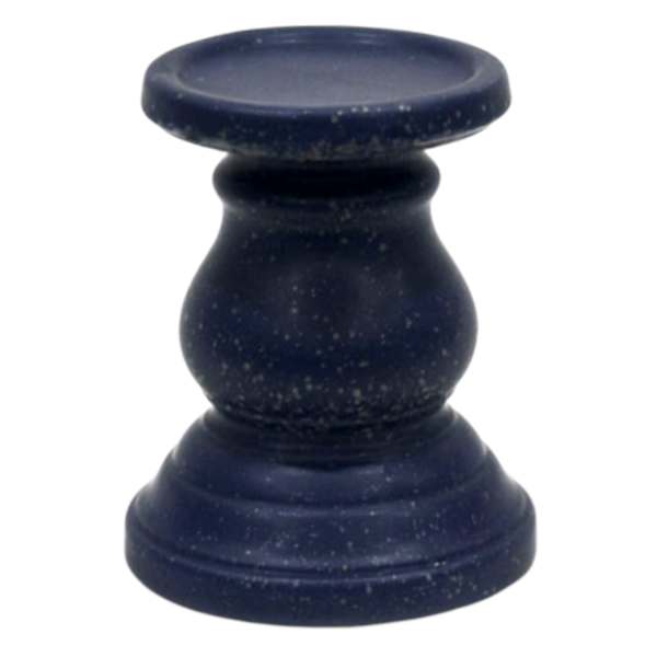 Tracey Boyd Navy Ceramic Pillar Holder, 6"