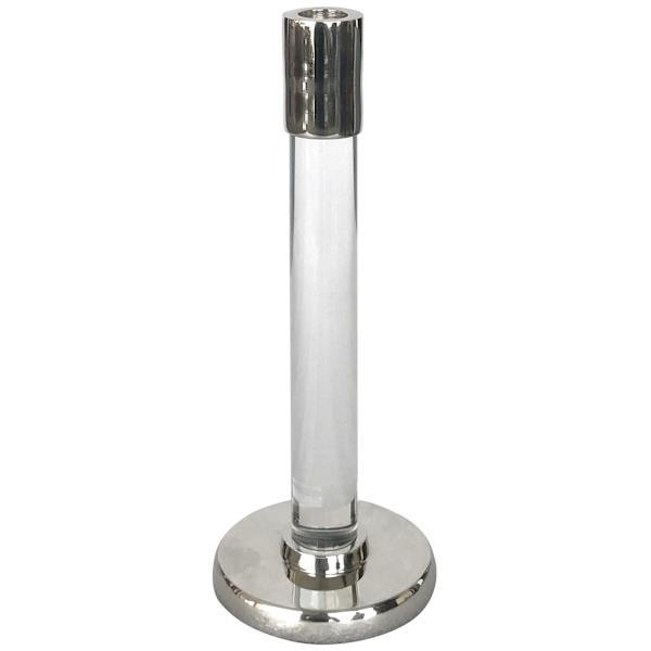 Silver Metal Taper Candle Holder, 10.3"