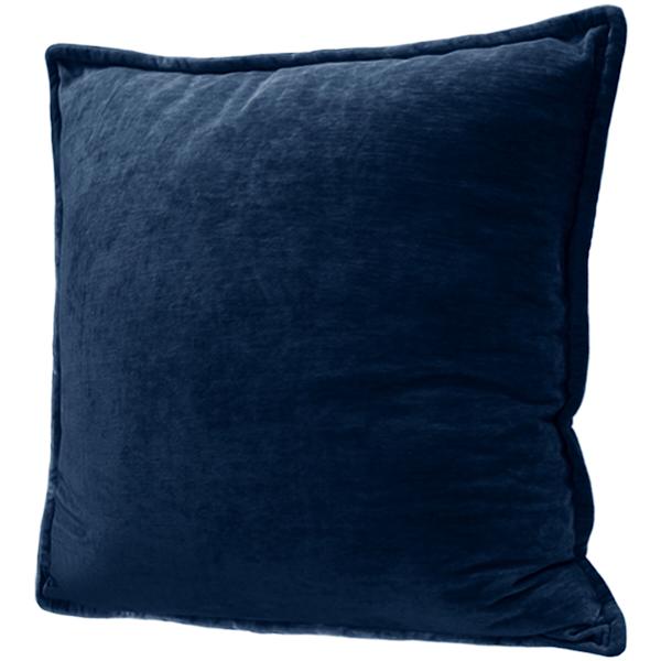 Maya Teal Chenille Velvet Throw Pillow, 24"