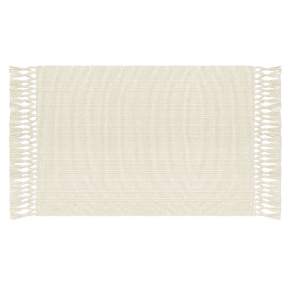 Jaipur Fringe Placemat Ivory