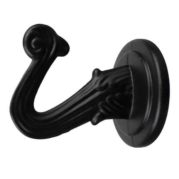 2-Pack Ceiling Hooks, Satin Black