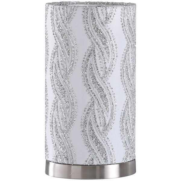 12in. Silver Fabric Type Uplight