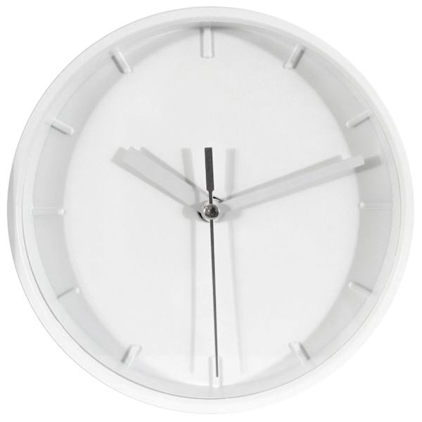 White Mini Round Wall Clock, 6"