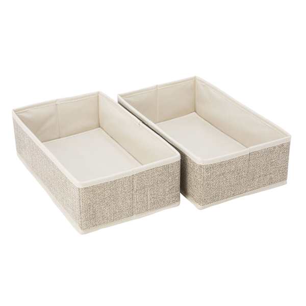 2-Pack Rectangle Drawer Organizers