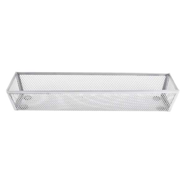 Silver Metal Mesh Organizer Drawer, 3x12