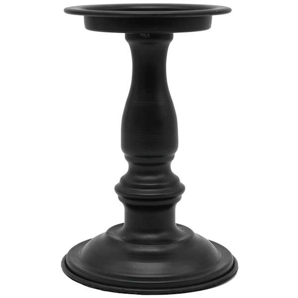 Black Candle Holder, 7"