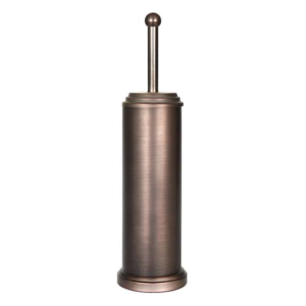 Ridged Oil Rubbed Bronze Metal Toilet Bowl Brush