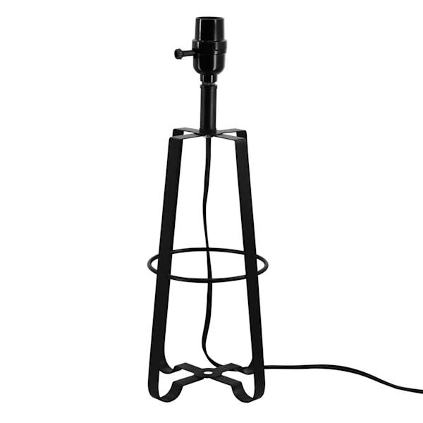 Black Metal Cage Table Lamp Base, 22.5"