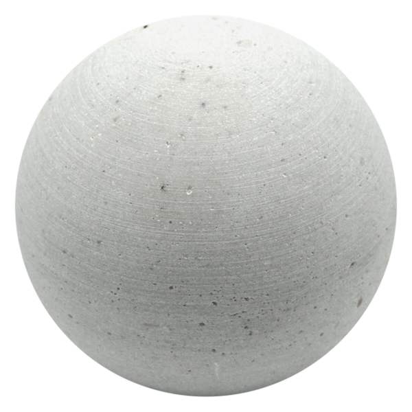 White Cement-Look Sphere, 4"
